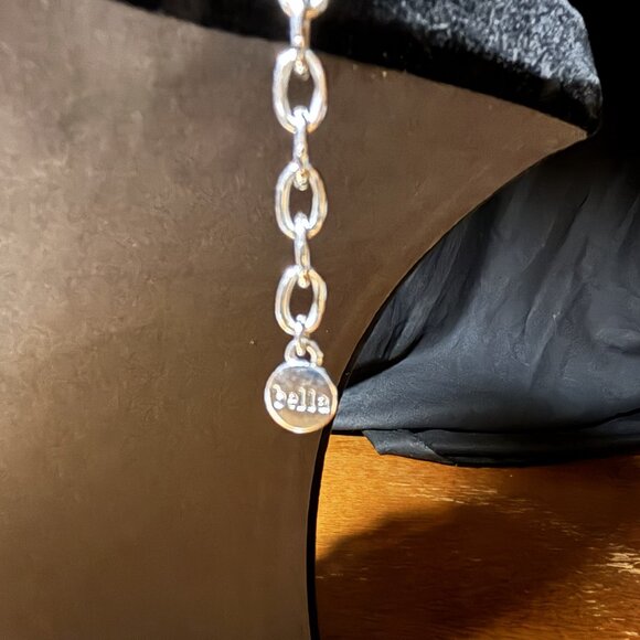 Bella Silver-Tone Double Strand Necklace – Ornate Filigree Beads – Adjustable - Picture 4 of 4